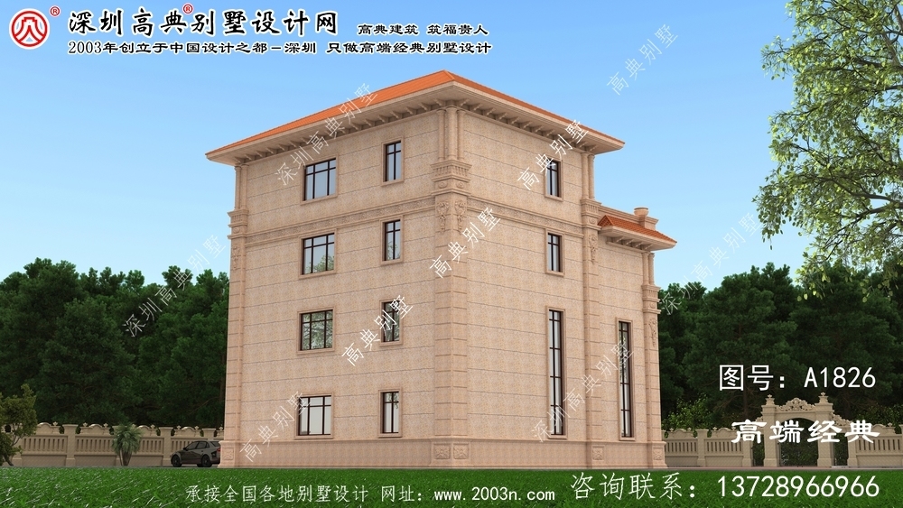 运城市别墅设计图纸及效果图大全鲁班