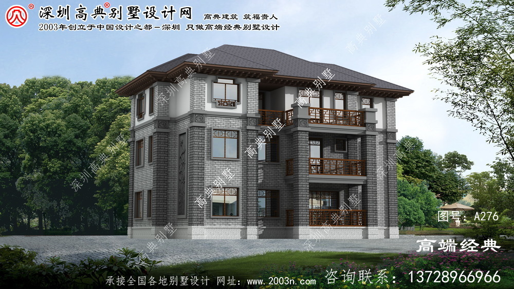 呼兰区农村住宅三层设计图