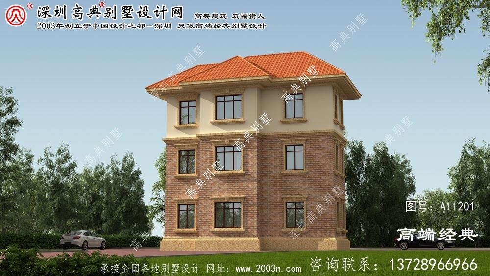 岳阳县别墅三层平面图