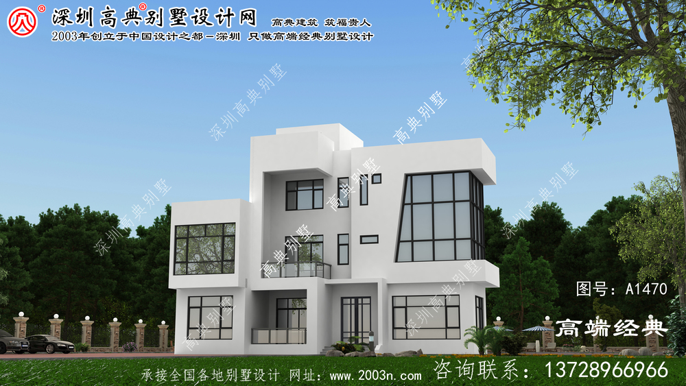 柳州市别墅图纸带效果图