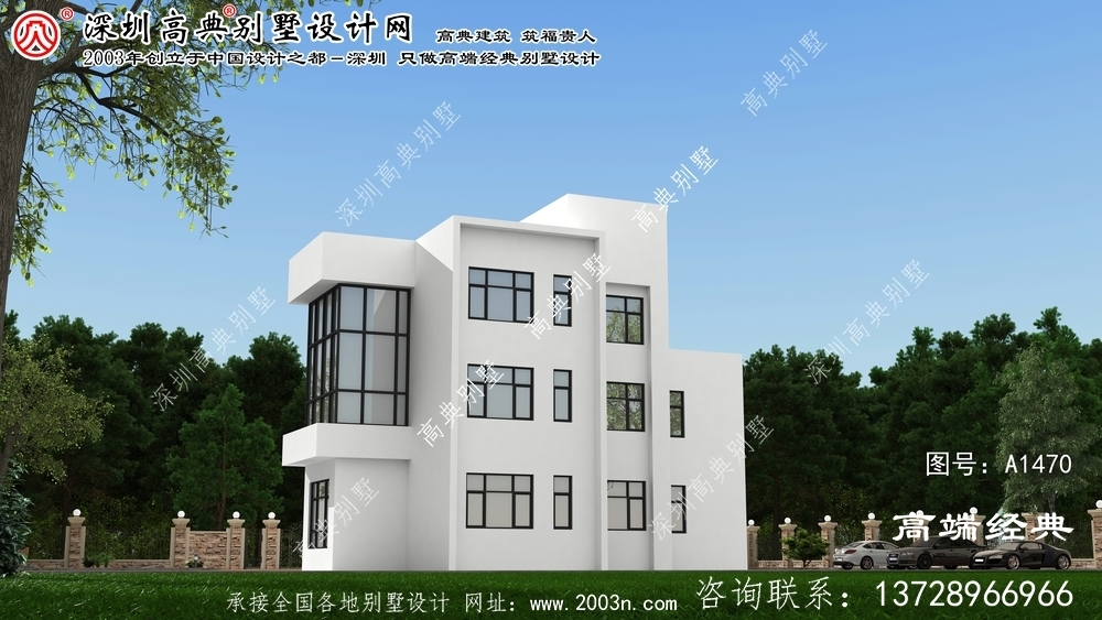 柳州市别墅图纸带效果图