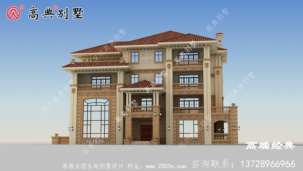 红花岗区别墅造型设计