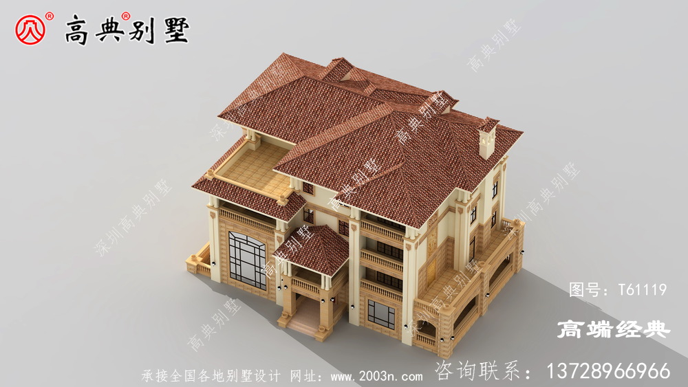红花岗区别墅造型设计