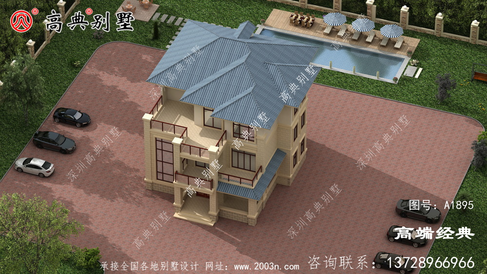 砚山县乡村三层别墅图