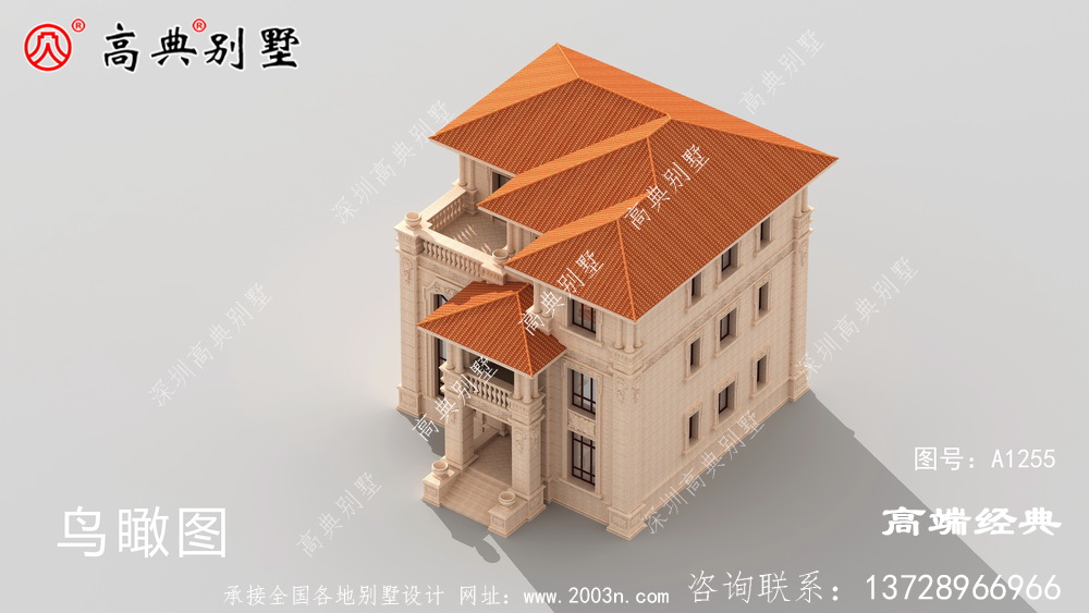 贺兰县三层欧式石材农村自建房