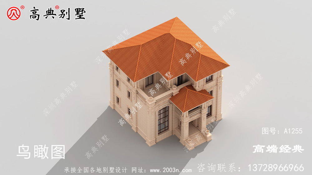 贺兰县三层欧式石材农村自建房