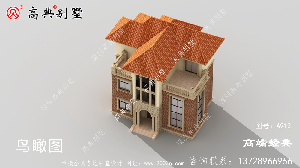乡村三层别墅设计图纸