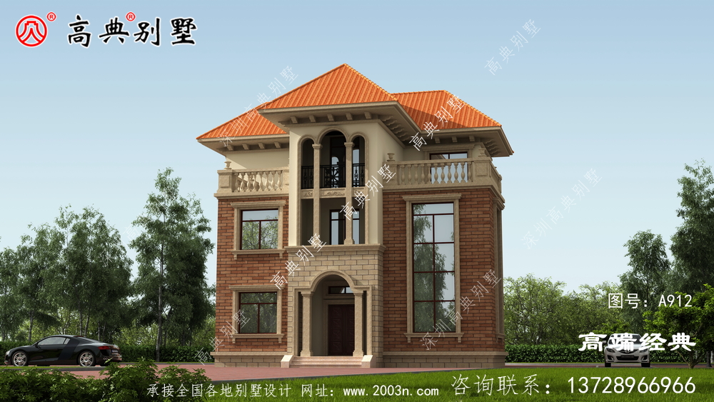 乡村三层别墅设计图纸