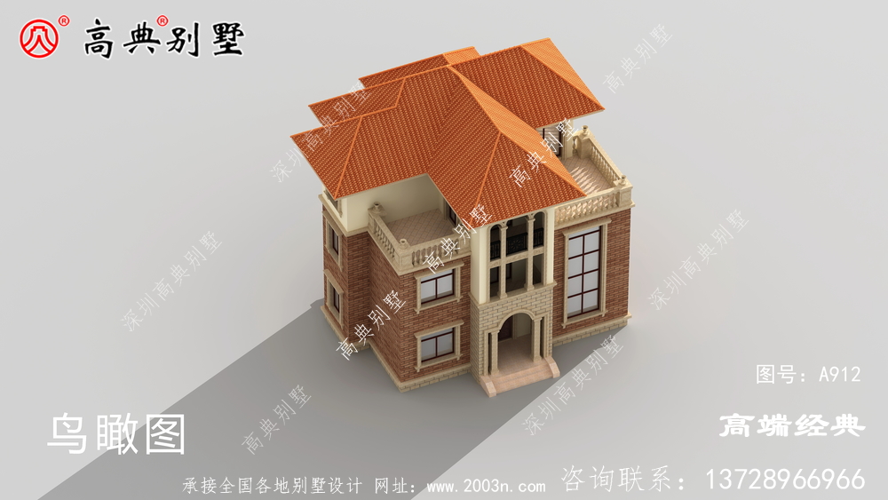 乡村三层别墅设计图纸