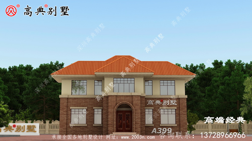 农村自建简欧别墅造价不贵但整体效果非常好。