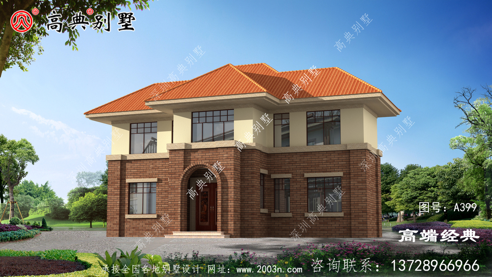 农村自建简欧别墅造价不贵但整体效果非常好。