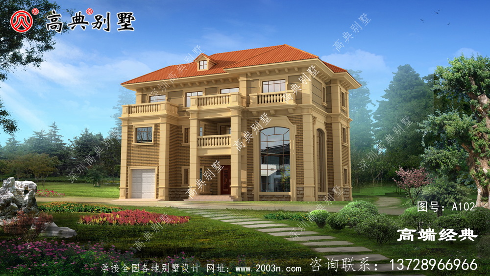 农村自建别墅带车库也可灵活运用空间
