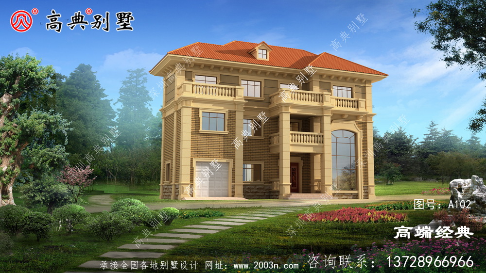 农村自建别墅带车库也可灵活运用空间