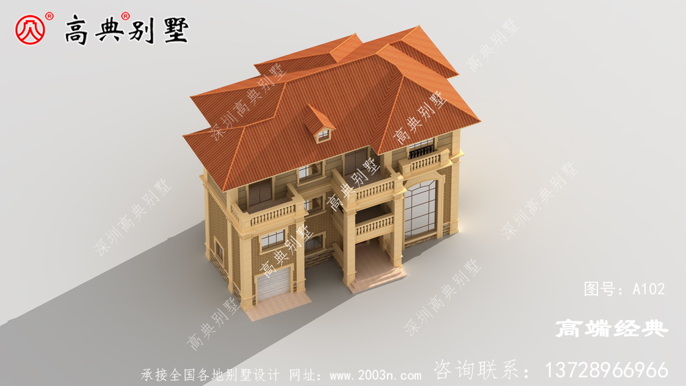 农村自建别墅带车库也可灵活运用空间	