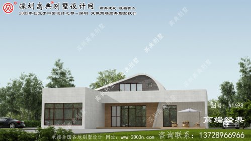桂阳县美观精致的现代风格的三层平顶别墅。