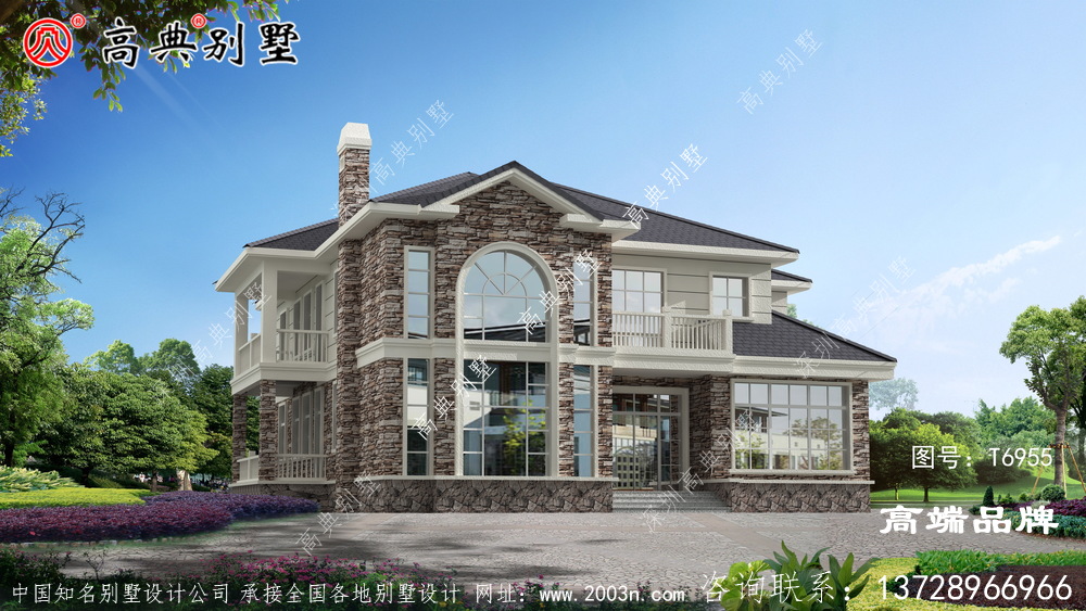 两层别墅外观效果图