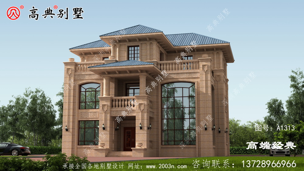 全村人羡慕，隔壁村都绕路来看的别墅