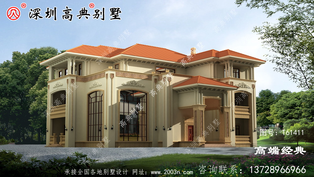 三层别墅设计图，外观精美，居住舒适，享受平淡的幸福