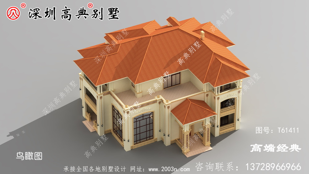 三层别墅设计图，外观精美，居住舒适，享受平淡的幸福