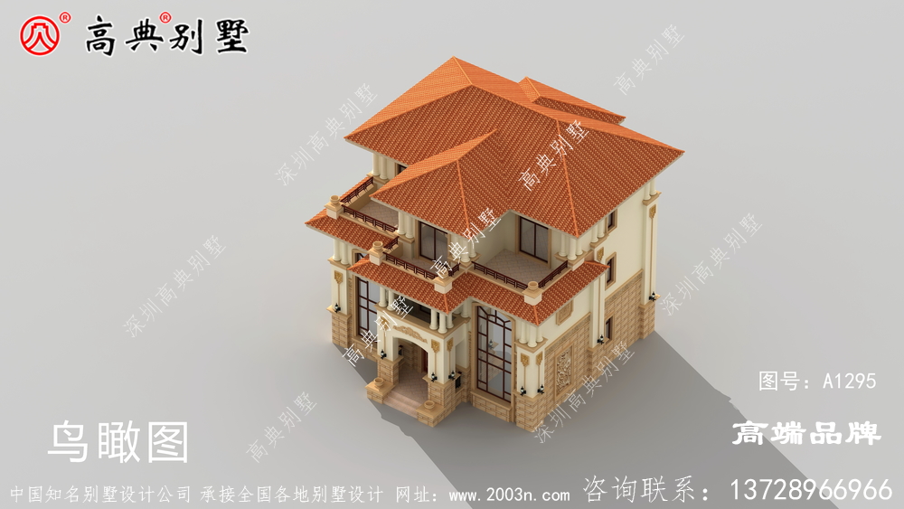 欧式三层别墅设计图，让你心动不已的一款别墅