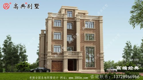 农村自建别墅的设计方案，欧式风格，带堂屋、土灶等。